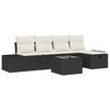 vidaXL S&oacute;fasett me&eth; p&uacute;&eth;i 6 pcs p&oacute;l&yacute;rattan