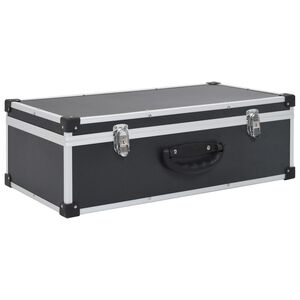 vidaXL Geymslutaska fyrir 80 Geisladiska &Aacute;l ABS Sv&ouml;rt