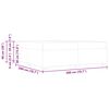 vidaXL Ramsv&iacute;k me&eth; d&yacute;nu Hv&iacute;tt 200 x 200 cm d&uacute;kur