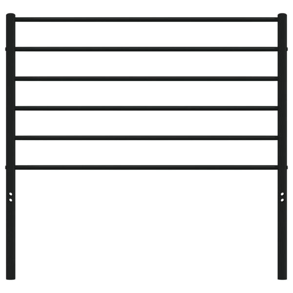 vidaXL Skiptanlegt R&uacute;mgafl &uacute;r M&aacute;lmi Svartur 80 cm