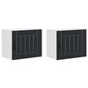 vidaXL Eldh&uacute;s sk&aacute;pur Lucca 2 pcs Svartur 50 x 31 x 40 cm