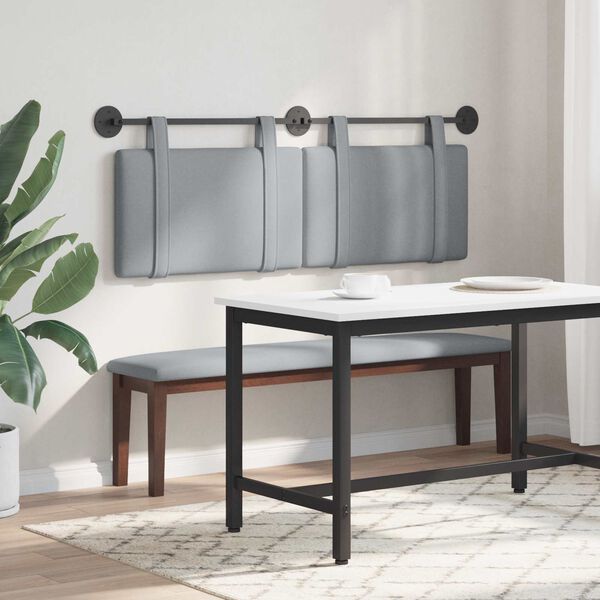 vidaXL Hengisk&aacute;li Vegghengt Einlita Lj&oacute;sgr&aacute;r 150 x 55 x 5 cm d&uacute;kur