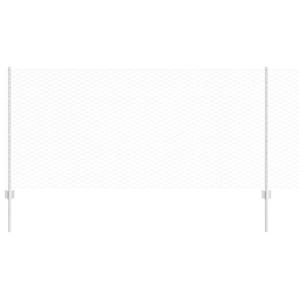 vidaXL Gir&eth;ing me&eth; p&oacute;st Silfur 1 x 50 m St&aacute;l