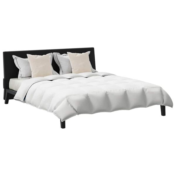 vidaXL Rúmfatasett með kodda 3 pcs Hvítt Dúnfjaðrir