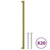 vidaXL Sk&aacute;pur Handf&ouml;ng 20 stk Gulllitu&eth; 480 mm Ry&eth;fr&iacute;tt st&aacute;l