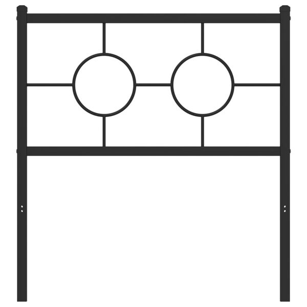vidaXL Skiptanlegt R&uacute;mgafl &uacute;r M&aacute;lmi Svartur 80 cm