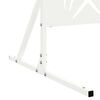 vidaXL Einkageymslur Hvítt Stál
