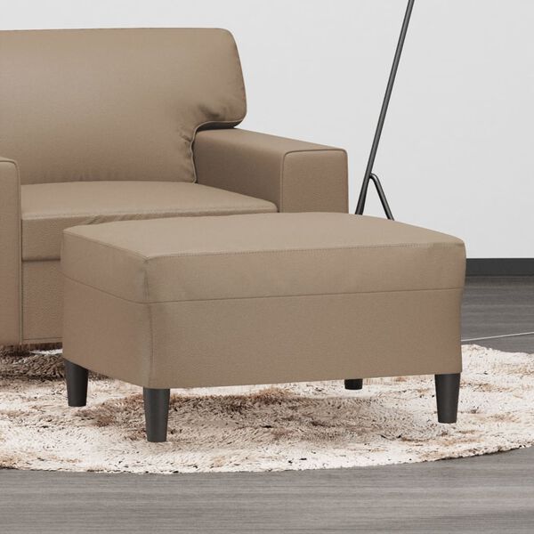 vidaXL Fótskemill Cappuccino 70x55x41 cm Gervileður