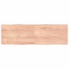 vidaXL Bor&eth;plata Lj&oacute;sbr&uacute;n 160x50x(2-4) cm Me&eth;h&ouml;ndlu&eth; N&aacute;tt&uacute;rul. Br&uacute;nir