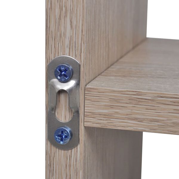 Fljótandi Vegghilla 8 Hólf Eikarlitur