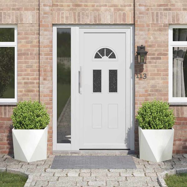 vidaXL Pl&ouml;ntuker 2 pcs Hv&iacute;tt 50 x 50 x 50 cm St&aacute;l