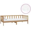 vidaXL Svefns&oacute;fi me&eth; D&yacute;nu 90x200 cm Hunangsbr&uacute;n Gegnheil Fura