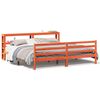 vidaXL R&uacute;mgrind &aacute;n D&yacute;nu 200x200 cm Vaxbr&uacute;n Gegnheil Fura