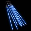 328554 vidaXL Loftsteinalj&oacute;s 8 stk 50 cm Bl&aacute; 288 LED Inni &Uacute;ti