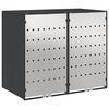 vidaXL R&uacute;llusk&aacute;pur fyrir 3 ruslatunnur Antras&iacute;t 340 x 77.5 x 115.5 cm
