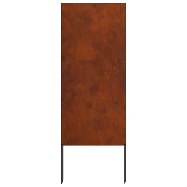 vidaXL Gar&eth;s b&uacute;na&eth; skj&aacute;r &Uacute;tskur&eth;ur Rusty 50 x 140 cm Ve&eth;ra&eth; st&aacute;l
