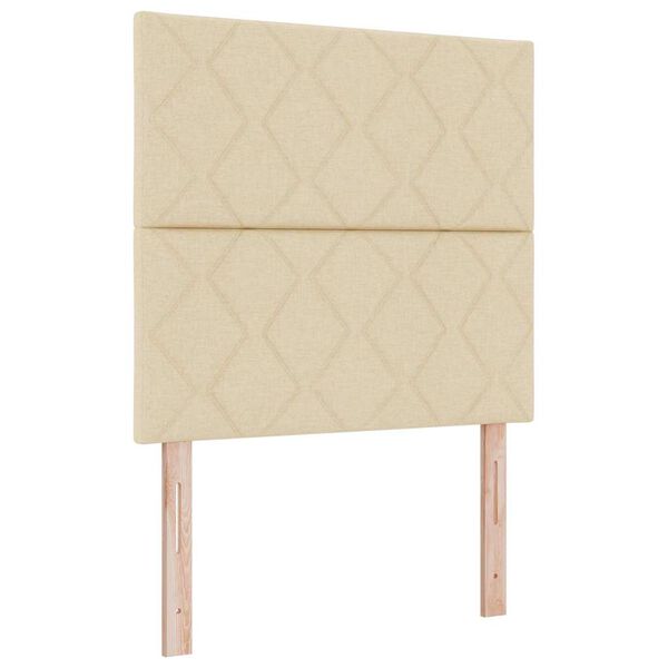 vidaXL Box d&yacute;na me&eth; d&yacute;nu me&eth; h&ouml;fu&eth;gafl Rj&oacute;malitur 90 x 190 cm d&uacute;kur