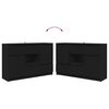 vidaXL Vi&eth;beinteyfla Svartur 100 x 30 x 65,6 Samsettur vi&eth;ur