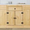 vidaXL Cabinet SKI Hunangsbjartur 60 x 46 x 81,5 cm Solid furuhikk