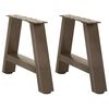 vidaXL s&oacute;fabor&eth;sf&aelig;tur A-laga 2 stk. 40x(30-31) cm st&aacute;l
