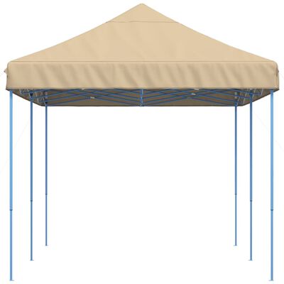 vidaXLSamfellanlegt Veislutjald Pop-Up Drappað 580x292x315 cm