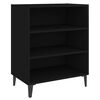 vidaXL Skenkur Svartur 57x35x70 cm Samsettur Vi&eth;ur