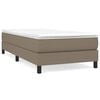 vidaXL R&uacute;mgrind me&eth; Springfj&ouml;&eth;rum M&oacute;gr&aacute;r 90x200 cm Text&iacute;lefni