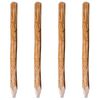 vidaXL Ydda&eth;ir Gir&eth;ingarstaurar 4 stk Heslivi&eth;ur 120 cm