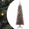 vidaXL Gervi j&oacute;latr&eacute; me&eth; 150 LED Gr&aelig;nn 120 cm PVC, plast og st&aacute;l