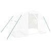 vidaXL Gr&oacute;&eth;urh&uacute;s me&eth; St&aacute;lgrind Hv&iacute;tt 6 m&sup2; 3x2x2 m
