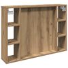 vidaXL speglask&aacute;pur me&eth; LED Artisan Oak 76x15x55 cm Hanna&eth;ur vi&eth;ur