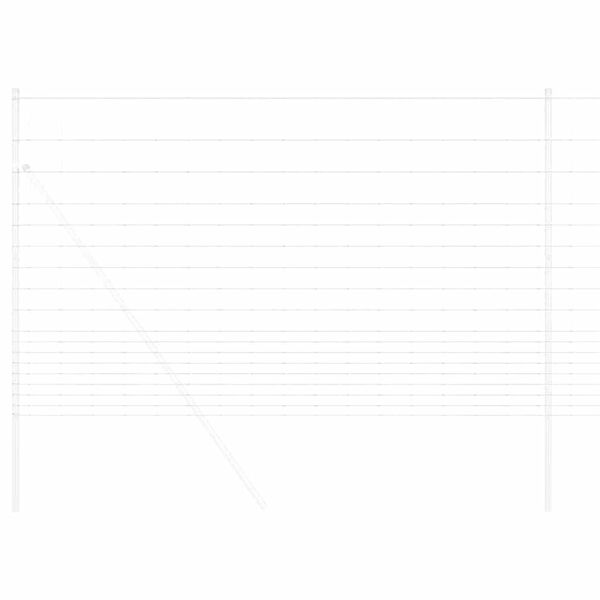 vidaXL Túnagirðing Grár 1.5 x 10 m Stál