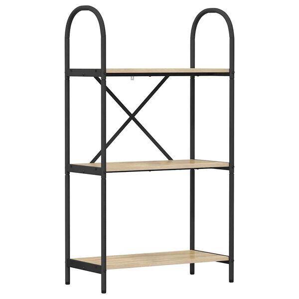 vidaXL Hilla Sonoma Eik 60 x 30 x 109 cm Samsettur vi&eth;ur