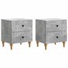 vidaXL Noat&ouml;flu sk&aacute;pur 2 pcs Steinsteypugr&aacute;r 43 x 34,5 x 48 cm