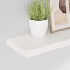 vidaXL Vegghengdar Hillur 2 stk. H&aacute;glans Hv&iacute;tar 60x23,5x3,8 cm MDF