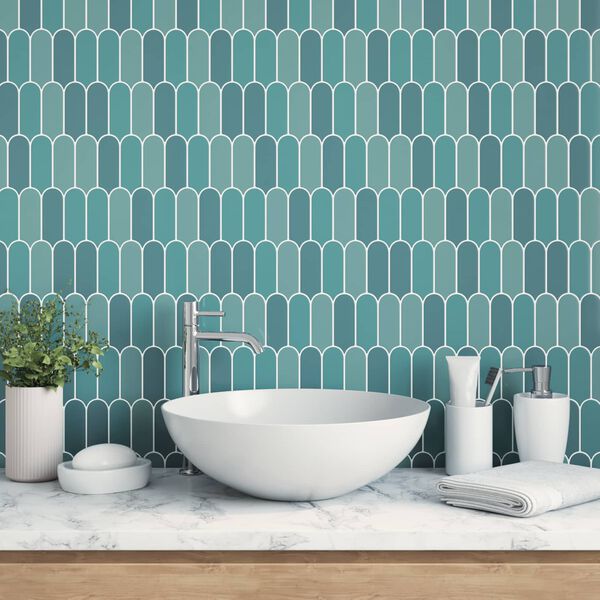 vidaXL Skreyti merki 10 pcs Bl&aacute;r 30 x 30 x 0,8 cm P&oacute;l&yacute;&uacute;retan og PET