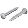 vidaXL Tr&eacute;stunga 2 pcs Silfur M4 x 28 mm J&aacute;rn