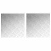 vidaXL Stigaplata Ferhyrningur 2 pcs Silfur 50 x 50 cm &Aacute;l