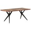 vidaXL Bor&eth;stofubor&eth; 180x90x76 cm Gegnheill Endurunninn Vi&eth;ur