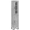 vidaXL H&aacute;r Sk&aacute;pur Steypugr&aacute;r 34,5x34x180 cm Samsettur Vi&eth;ur