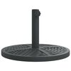 vidaXL Grunnur fyrir S&oacute;lhl&iacute;f me&eth; &Oslash;38/48 mm Stangir 12 kg Hringlaga
