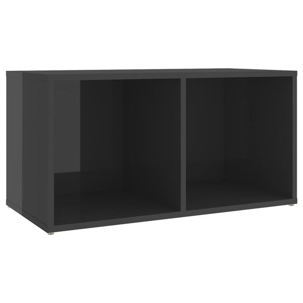 vidaXL Sj&oacute;nvarpssk&aacute;par 2 stk H&aacute;glans Gr&aacute;r 72x35x36,5cm Samsettur Vi&eth;ur