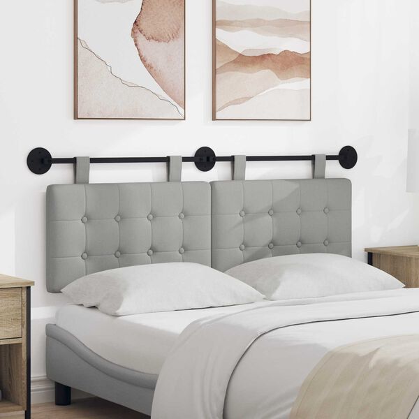 vidaXL Hengisk&aacute;li Vegghengt Sk&yacute;ja gr&aacute;tt 150 x 55 x 5 cm d&uacute;kur