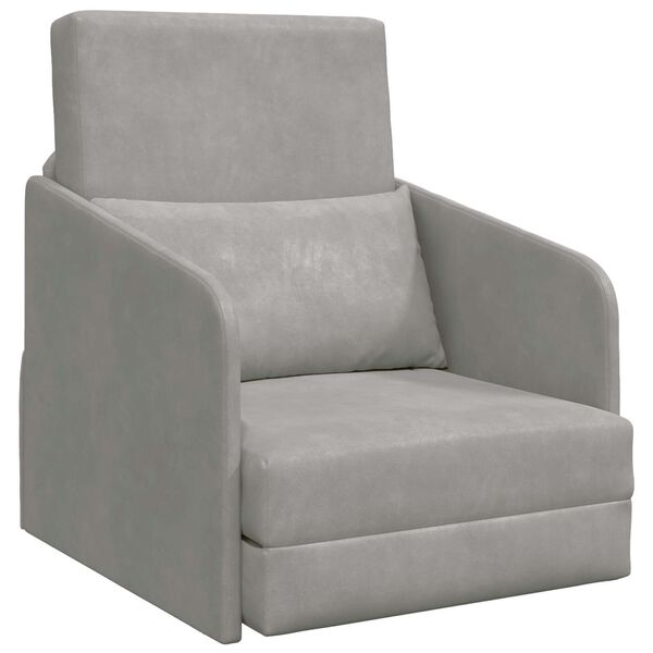 vidaXL Skemmtir&uacute;m Lj&oacute;sgr&aacute;r 65 x 80 x 83 cm Flauel