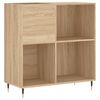 vidaXL Pl&ouml;tusk&aacute;pur Sonoma Eik 84,5x38x89 cm Samsettur Vi&eth;ur