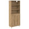 vidaXL H&aacute;bor&eth; Artisan Eik 69,5 x 34 x 180 cm Samsettur vi&eth;ur