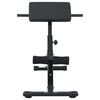 vidaXL Hyperextension bekkur Svartur 100.5 x 70 x 78 cm Dufth&uacute;&eth;a&eth; st&aacute;l