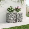 vidaXL Gabion h&aelig;kka&eth; r&uacute;m Silfur 100 x 50 x 60 cm Galvaniserad st&aacute;l