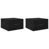 vidaXL Noat&ouml;flu sk&aacute;pur 2 pcs Sv&ouml;rt eik 35 x 35 x 20 cm Samsettur vi&eth;ur