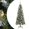 vidaXL Gervi j&oacute;latr&eacute; me&eth; 300 LED Gr&aelig;nn 180 cm PVC, plast og st&aacute;l
